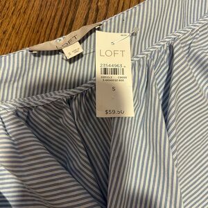NWT Striped One-Shoulder Top from The Loft